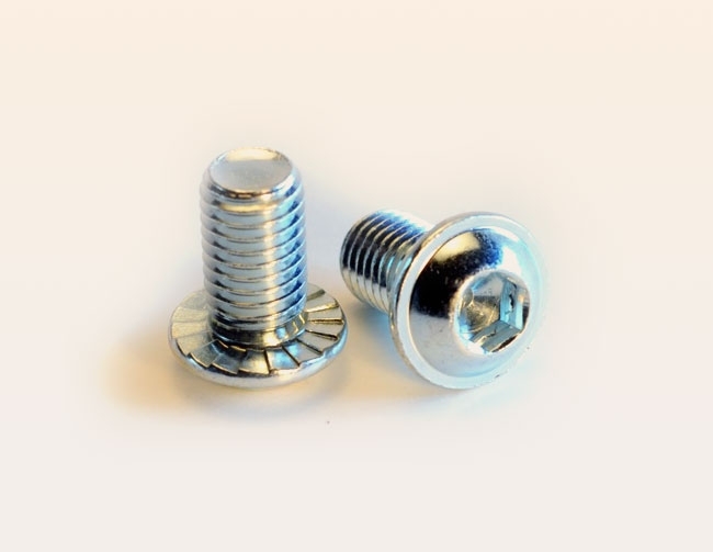 Flanged Button head screw with under-head serration 
