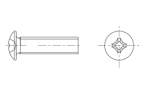 Cross recessed ph round low-head screws  