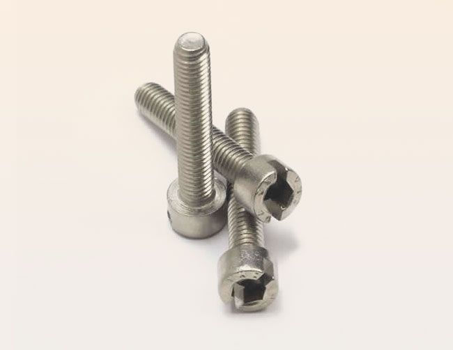 Vite speciale inox testa cilindrica cava aesagonale e taglio cacciavite fresato